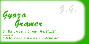 gyozo gramer business card